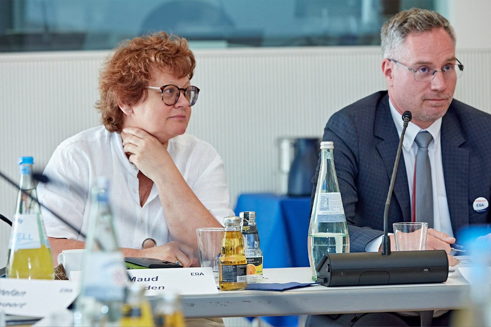 Friends of ERA Auditors Maud Gladen and Jörg Wagner during a meeting, reflecting transparency, collaboration, and professional exchange within the association.